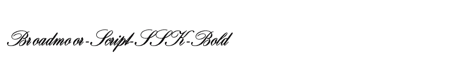 font Broadmoor-Script-SSK-Bold download