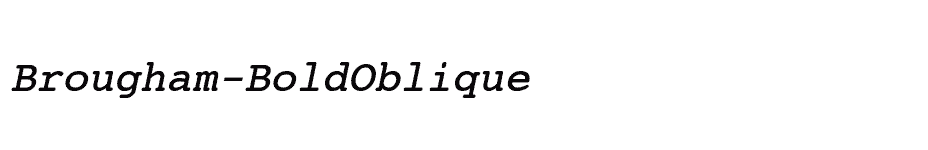 font Brougham-BoldOblique download