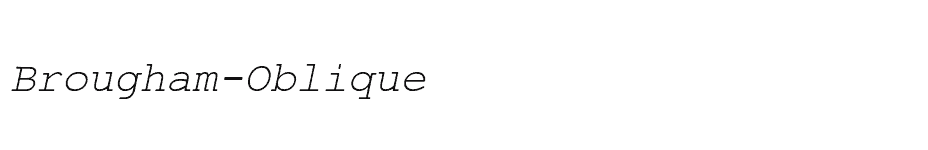 font Brougham-Oblique download