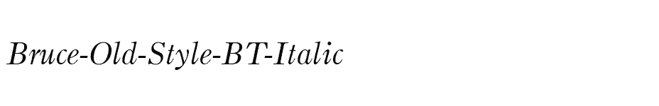 font Bruce-Old-Style-BT-Italic download