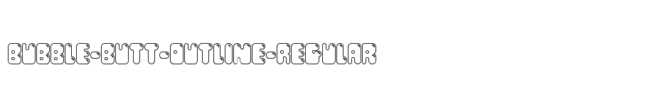 font Bubble-Butt-Outline-Regular download