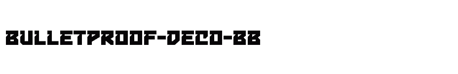 font Bulletproof-Deco-BB download