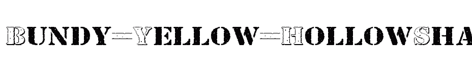 font Bundy-Yellow-HollowShadowed download