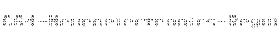 font C64-Neuroelectronics-Regular download