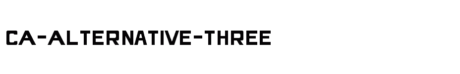 font CA-Alternative-Three download