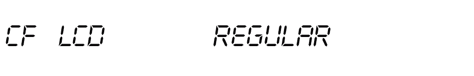 font CF-LCD-521-Regular download