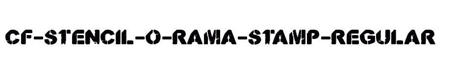 font CF-Stencil-O-Rama-Stamp-Regular download