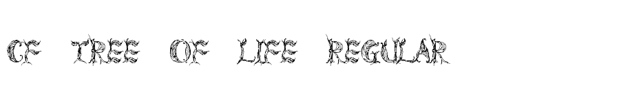 font CF-Tree-of-Life-Regular download