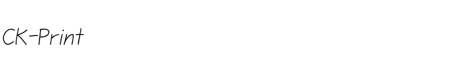 font CK-Print download
