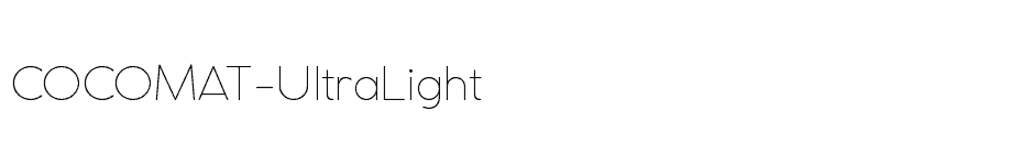 font COCOMAT-UltraLight download