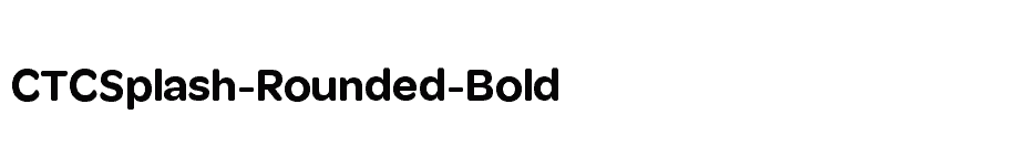 font CTCSplash-Rounded-Bold download
