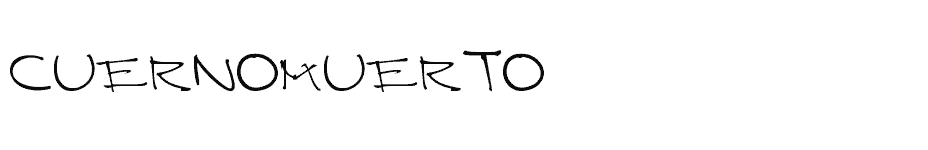 font CUERNOMUERTO download