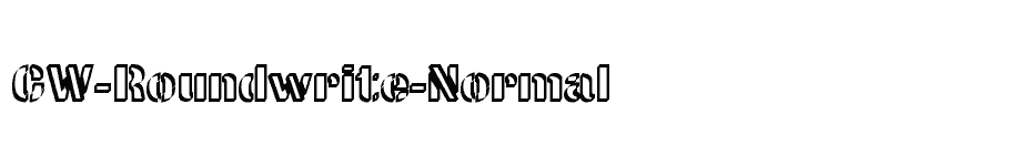 font CW-Roundwrite-Normal download
