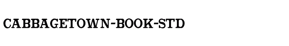 font Cabbagetown-Book-Std download