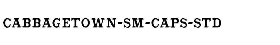 font Cabbagetown-Sm-Caps-Std download