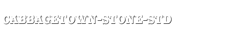 font Cabbagetown-Stone-Std download