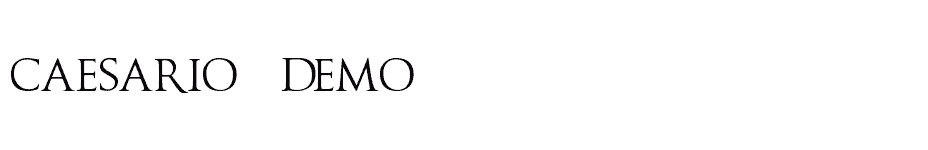 font Caesario-Demo download