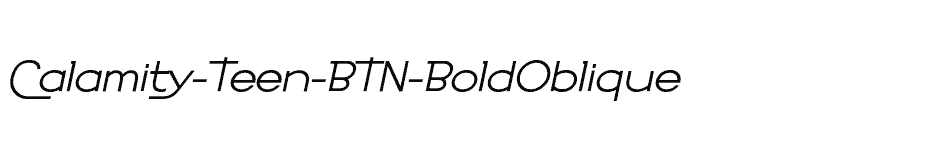 font Calamity-Teen-BTN-BoldOblique download