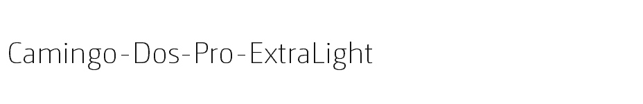 font Camingo-Dos-Pro-ExtraLight download
