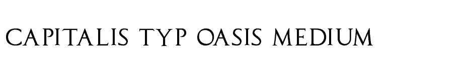 font Capitalis-Typ-Oasis-Medium download