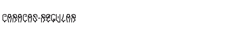 font Caracas-Regular download