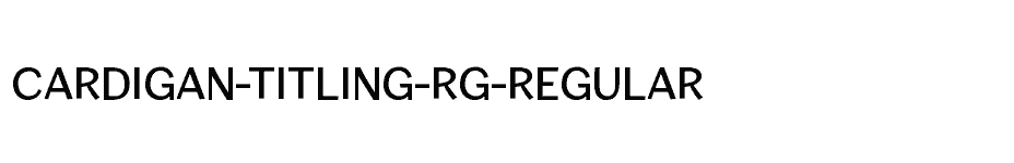 font Cardigan-Titling-Rg-Regular download