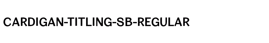 font Cardigan-Titling-Sb-Regular download