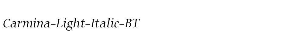 font Carmina-Light-Italic-BT download