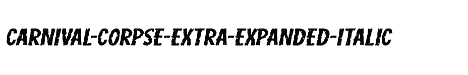 font Carnival-Corpse-Extra-Expanded-Italic download