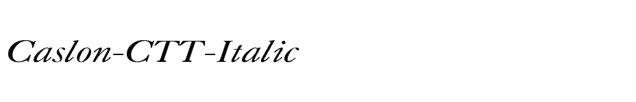 font Caslon-CTT-Italic download