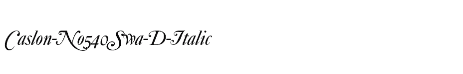 font Caslon-No540Swa-D-Italic download