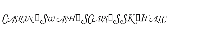 font Caslon-Swash-SCaps-SSK-Italic download