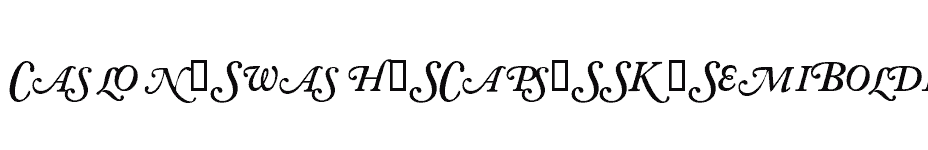 font Caslon-Swash-SCaps-SSK-SemiBoldItalic download