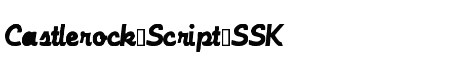 font Castlerock-Script-SSK download