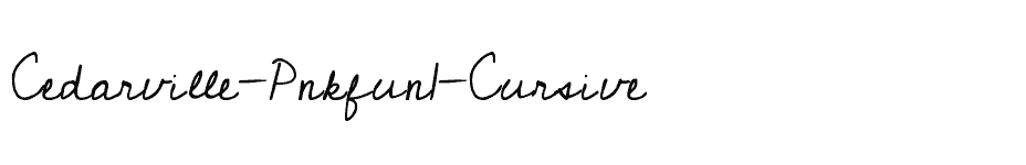 font Cedarville-Pnkfun1-Cursive download