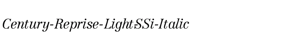 font Century-Reprise-Light-SSi-Italic download