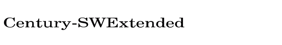 font Century-SWExtended download