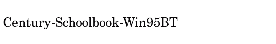 font Century-Schoolbook-Win95BT download