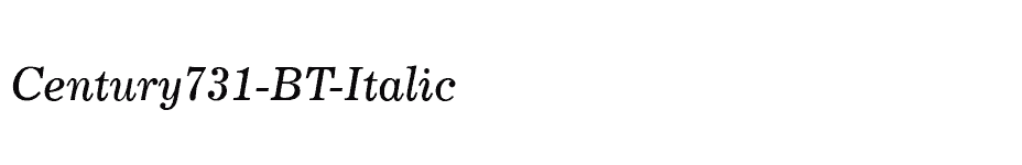 font Century731-BT-Italic download