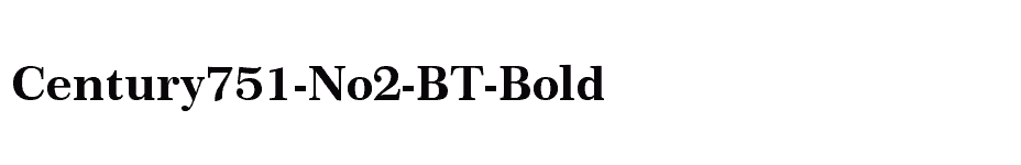 font Century751-No2-BT-Bold download