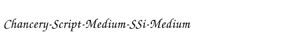 font Chancery-Script-Medium-SSi-Medium download