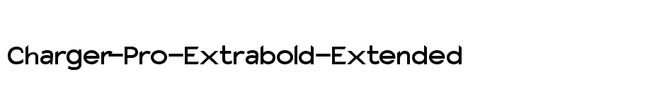 font Charger-Pro-Extrabold-Extended download