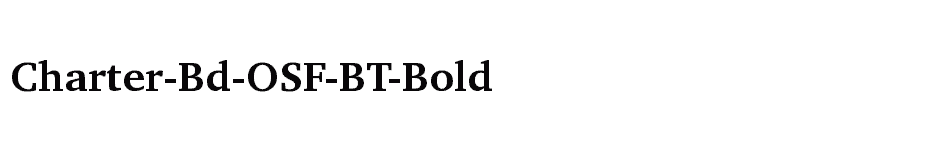 font Charter-Bd-OSF-BT-Bold download