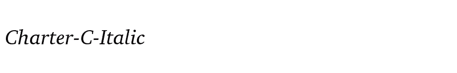 font Charter-C-Italic download