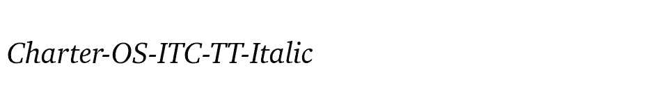 font Charter-OS-ITC-TT-Italic download