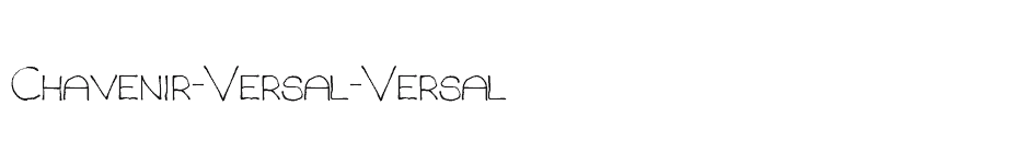 font Chavenir-Versal-Versal download