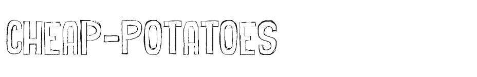 font Cheap-Potatoes download