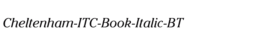 font Cheltenham-ITC-Book-Italic-BT download