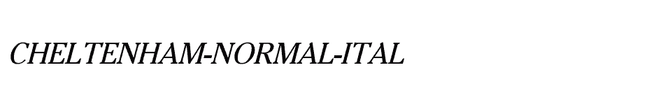 font Cheltenham-Normal-Italic download