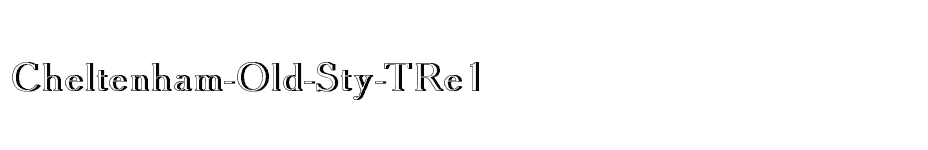 font Cheltenham-Old-Sty-TRe1 download